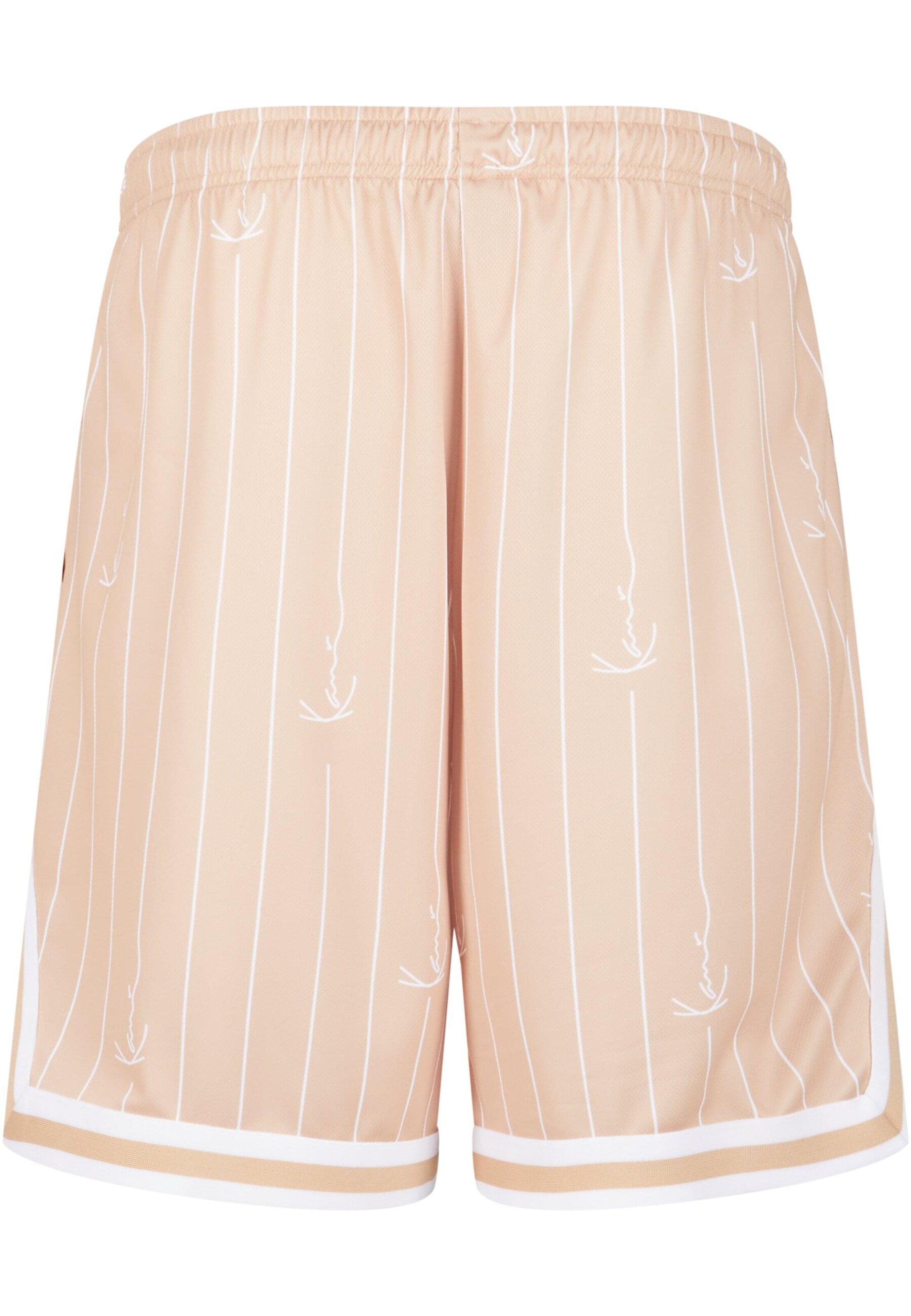 Karl Kani Regular Trousers in Beige