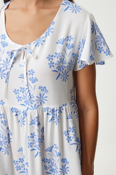 Happiness İstanbul Лятна рокля в синьо / бяло, Преглед на продукта