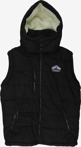 Superdry Weste XXXL in Schwarz: Vorderseite
