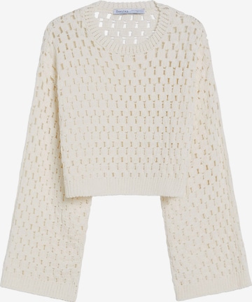 Pull-over Bershka en beige : devant