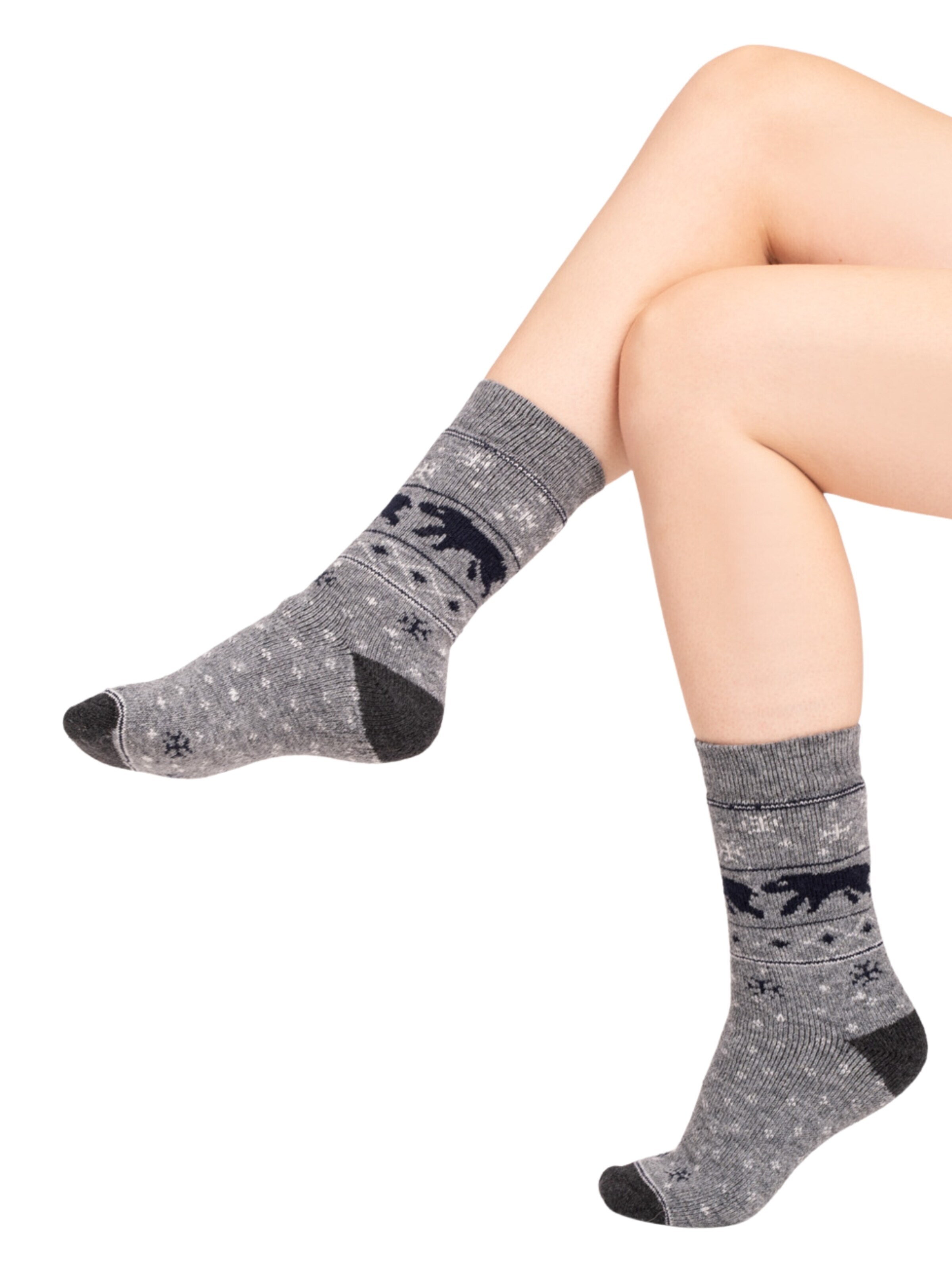 HomeOfSocks Socken 'HOS454'‌‌‌‌‌‌‌‌ in Grau: Vorderseite