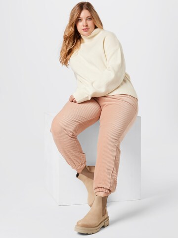 A LOT LESS Tapered Broek 'Fabienne' in Roze