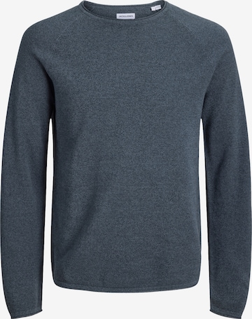 JACK & JONES Sweater 'JJEHill' in Blue: front