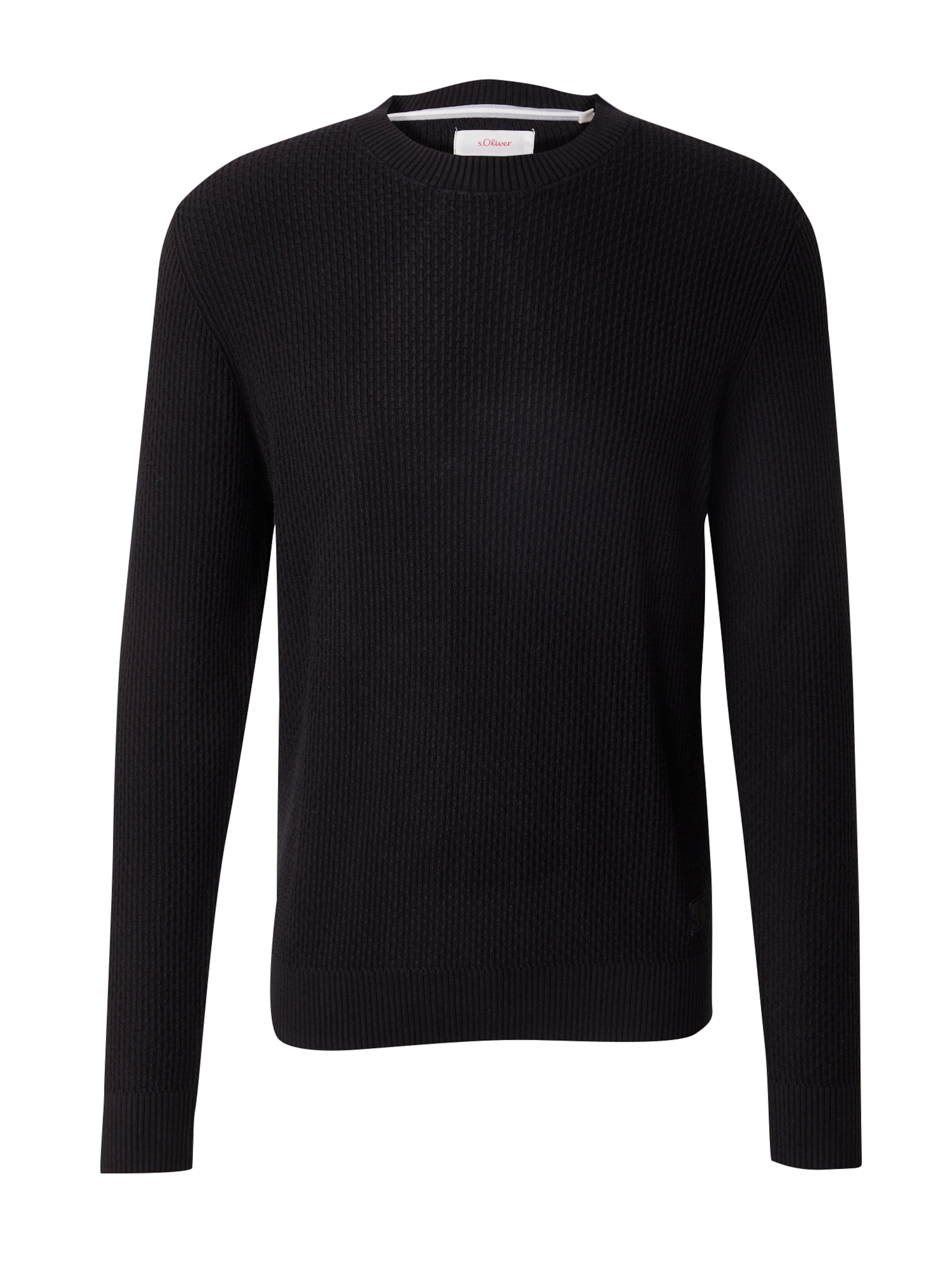 s.Oliver Pullover in Schwarz: Vorderseite
