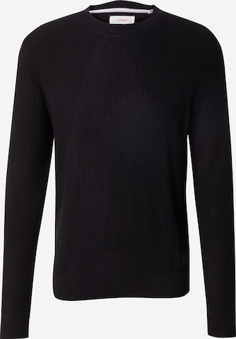 s.Oliver Pullover in Schwarz: Vorderseite
