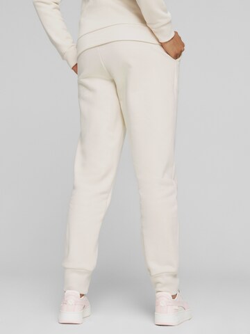 Effilé Pantalon de sport 'Essential' PUMA en blanc