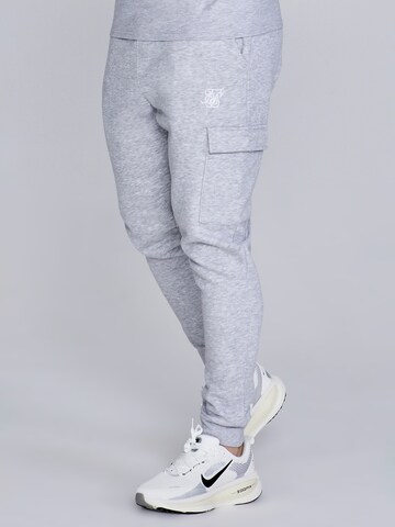 SikSilk Tapered Cargobroek in Grijs