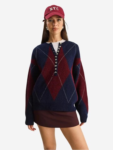 Bianco Lucci Pullover 'Pullover'‌‌‌‌‌‌‌ in Blau