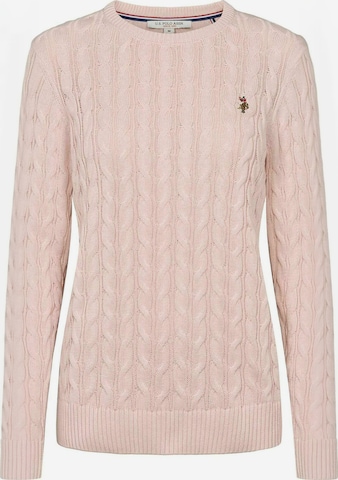 U.S. POLO ASSN. Trui ' UWMadeline ' in Lila: voorkant