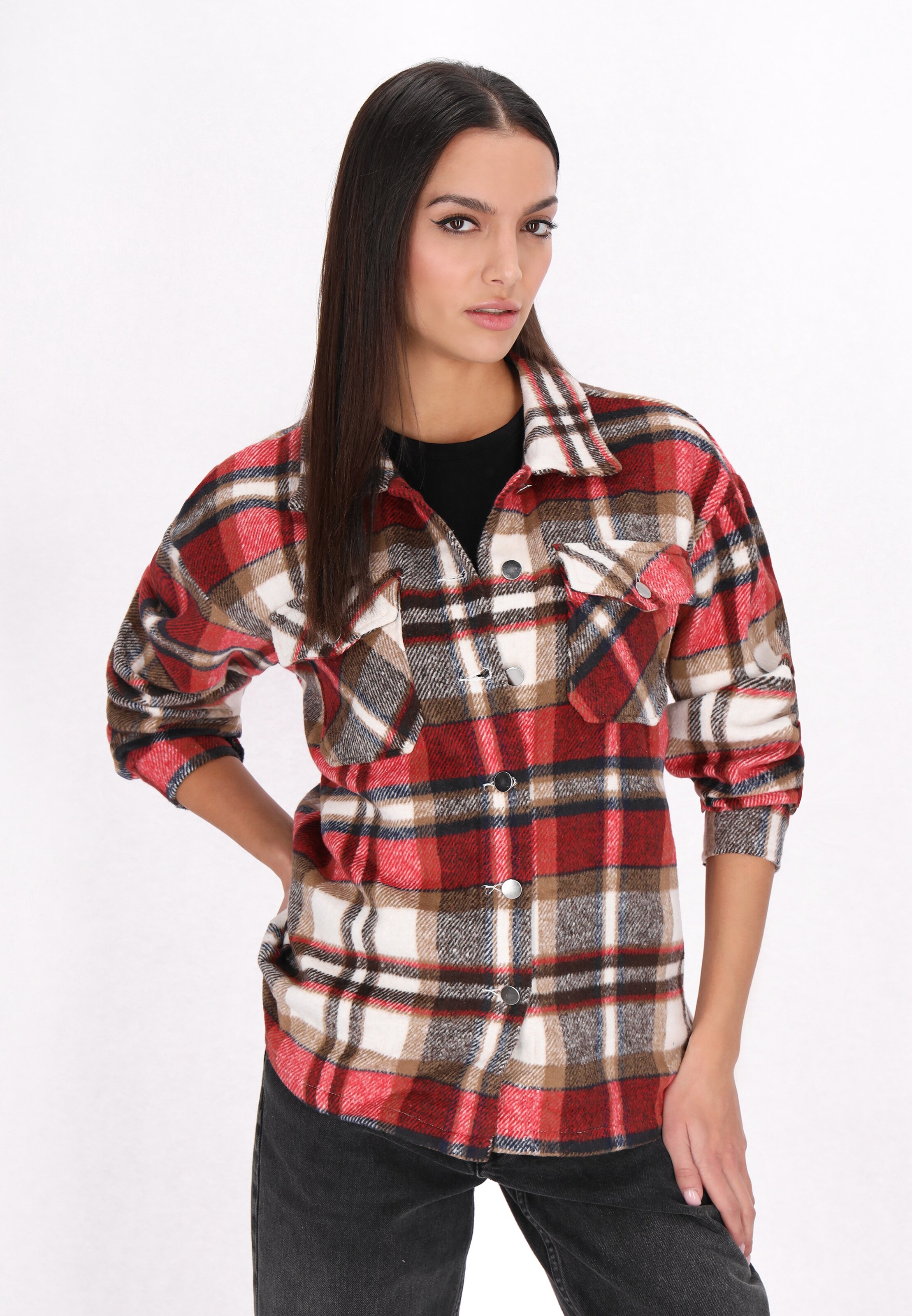 myMo ROCKS - Casaco meia-estação em vermelho: frente