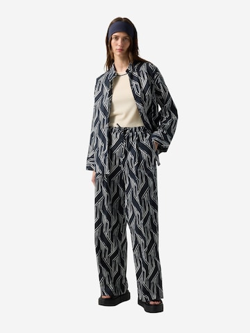 BOGNER Loosefit Bundfaltenhose 'Gina' in Blau