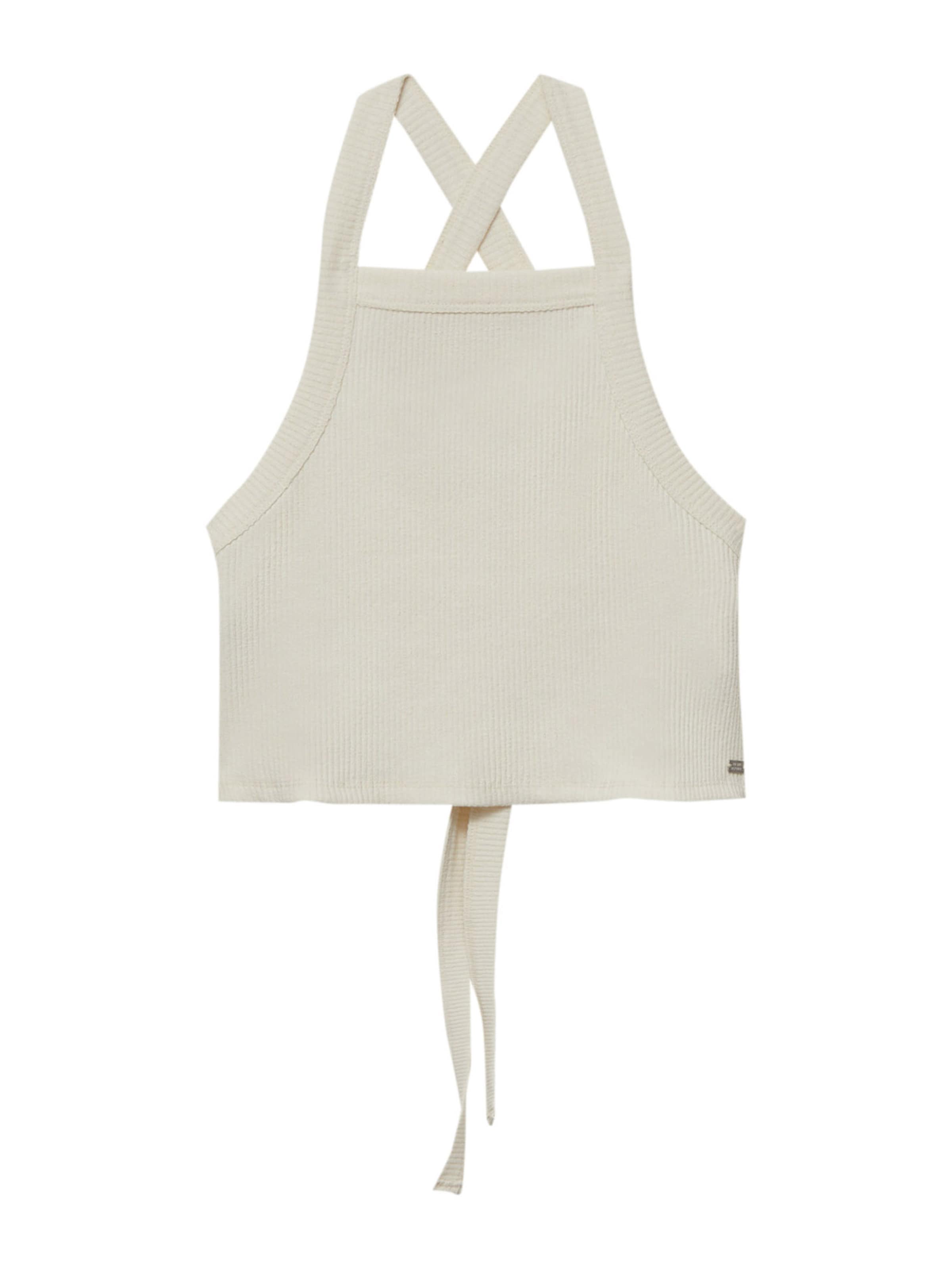 Pull&Bear Sticktop i beige: forside