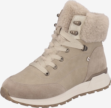 Bottines à lacets Rieker Sport en beige : devant