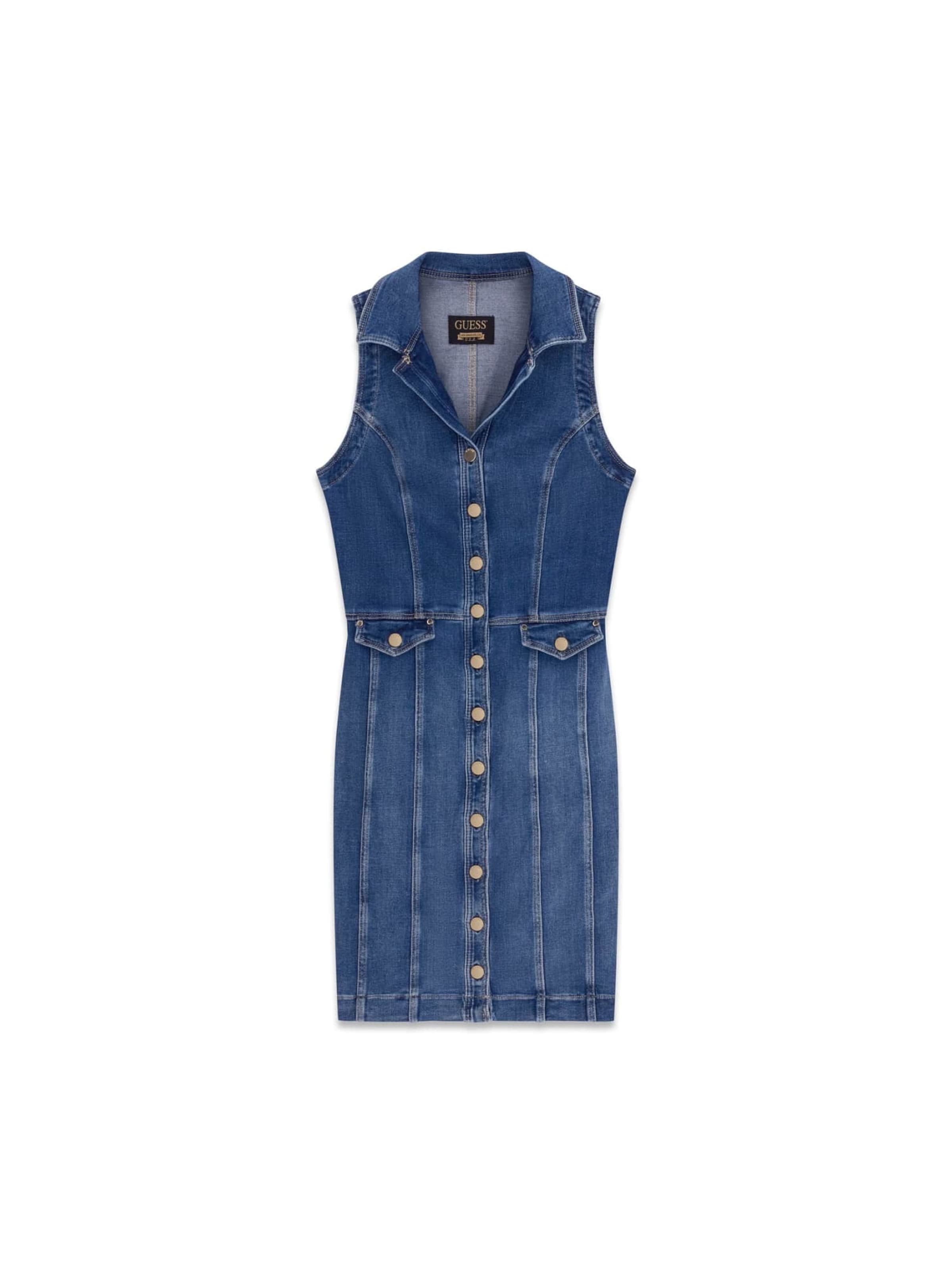 GUESS Kleid in 34 in blue denim, Produktansicht