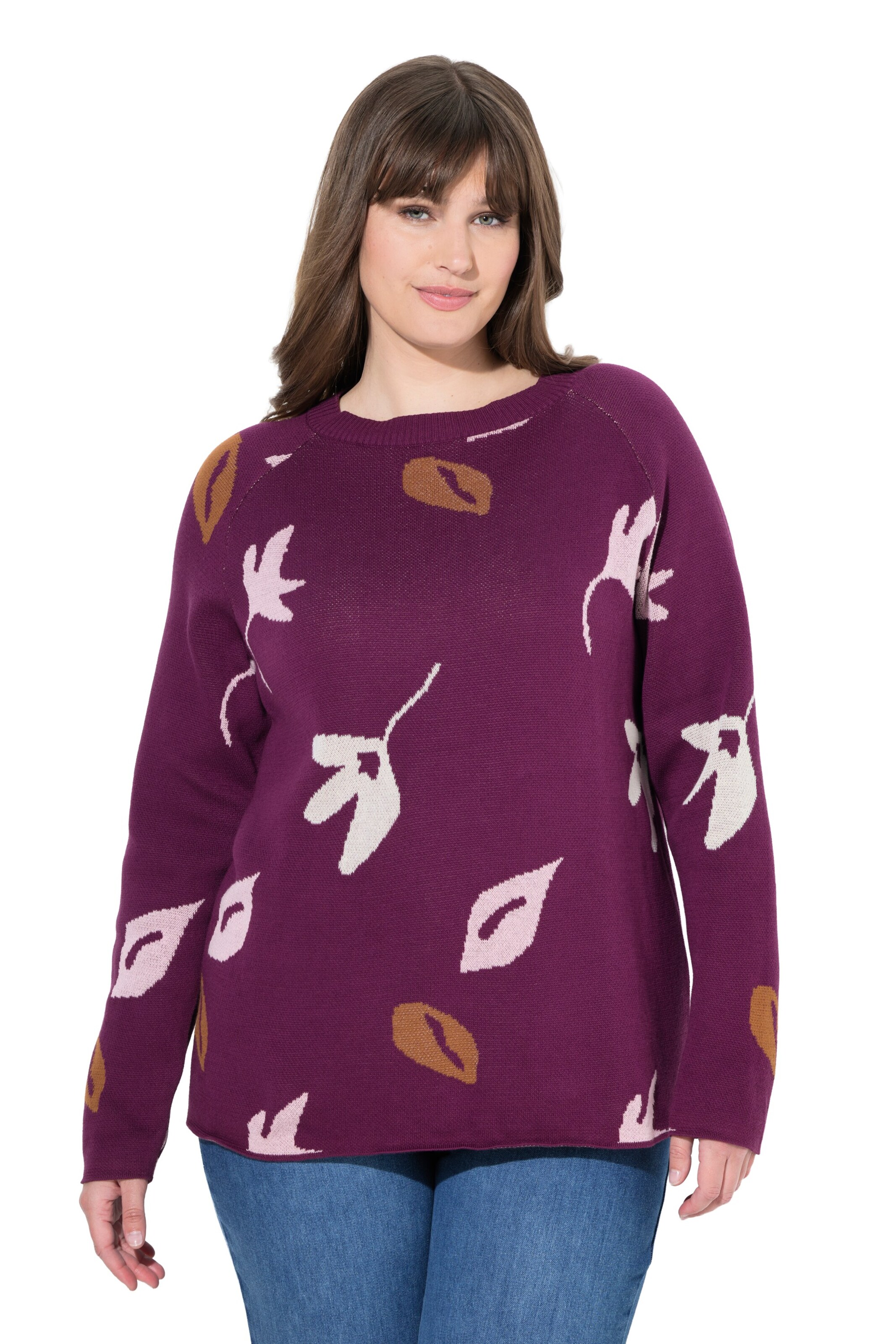 Ulla Popken Pullover in Lila: Vorderseite