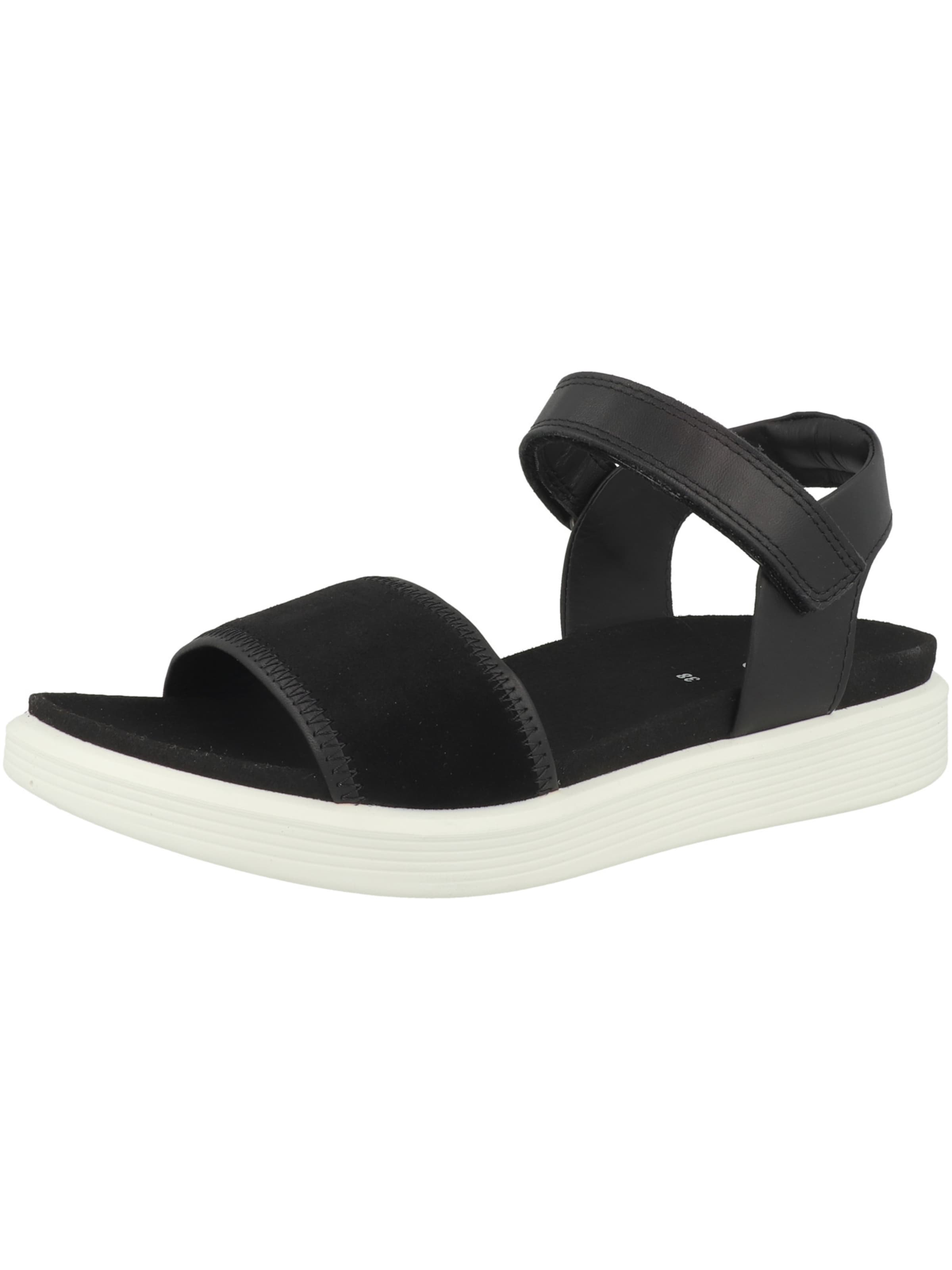 ECCO - Sandalias con hebilla en negro: frente