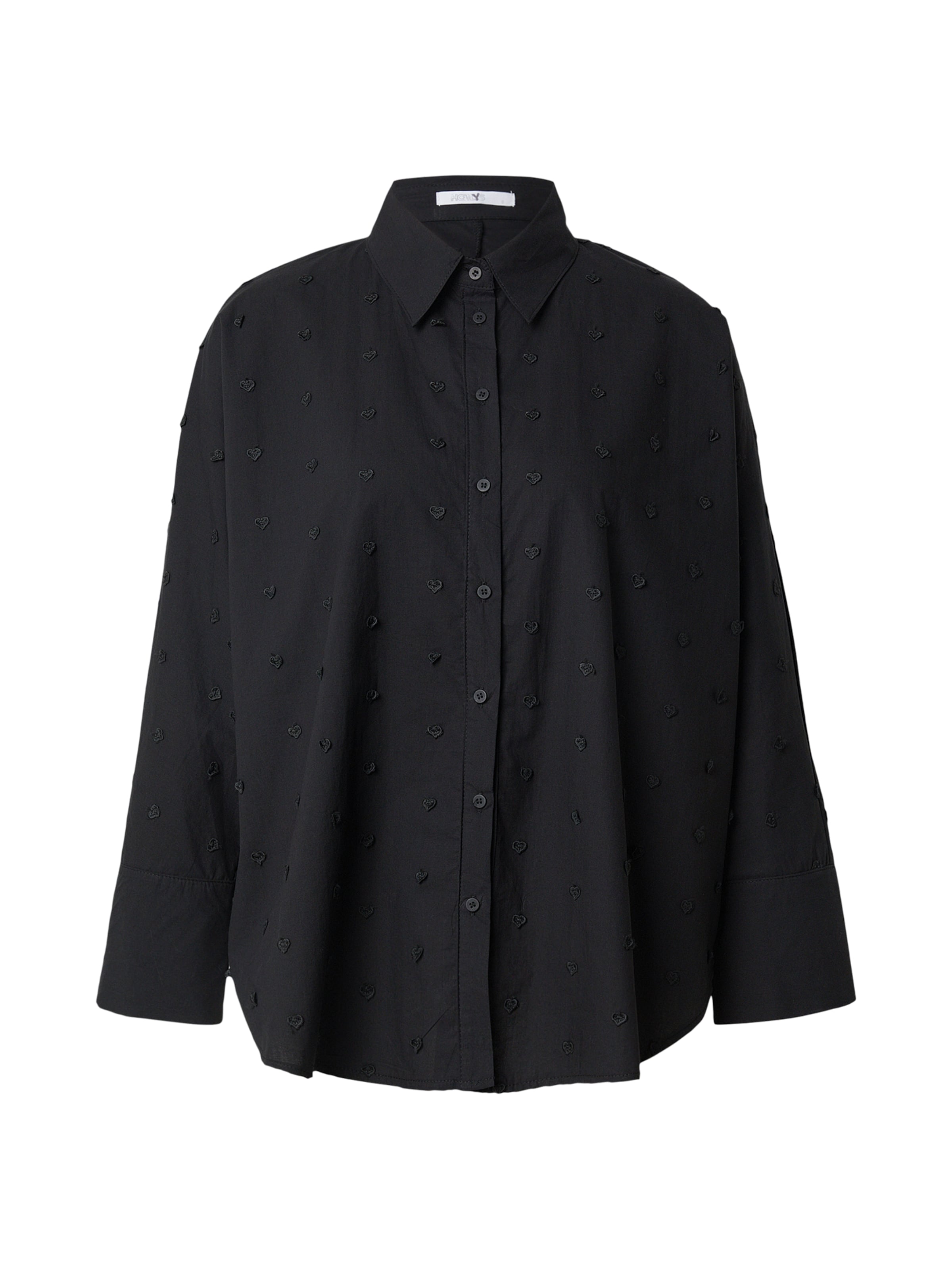 Hailys Bluzka 'He44arty' w kolorze czarny: przód