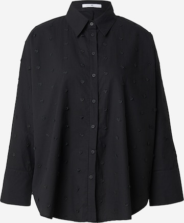 Hailys Bluzka 'He44arty' w kolorze czarny: przód