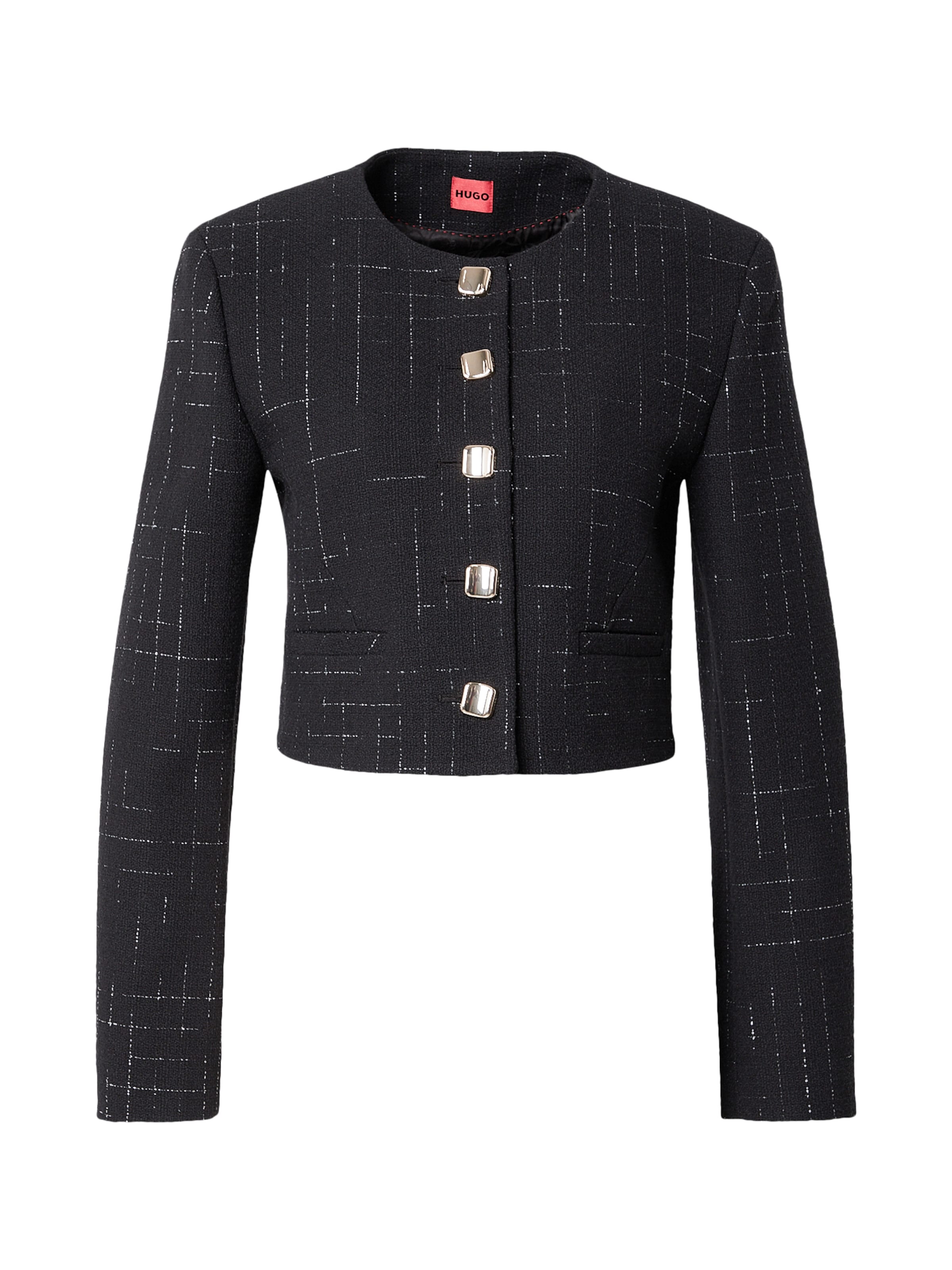 HUGO Prehodna jakna 'Aliti-1' | črna barva: sprednja stran