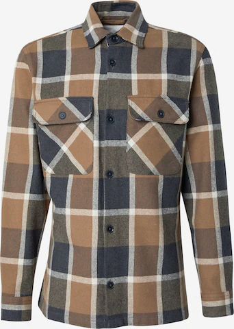 JACK & JONES Srajca 'JPRRAYLE' | rjava barva: sprednja stran