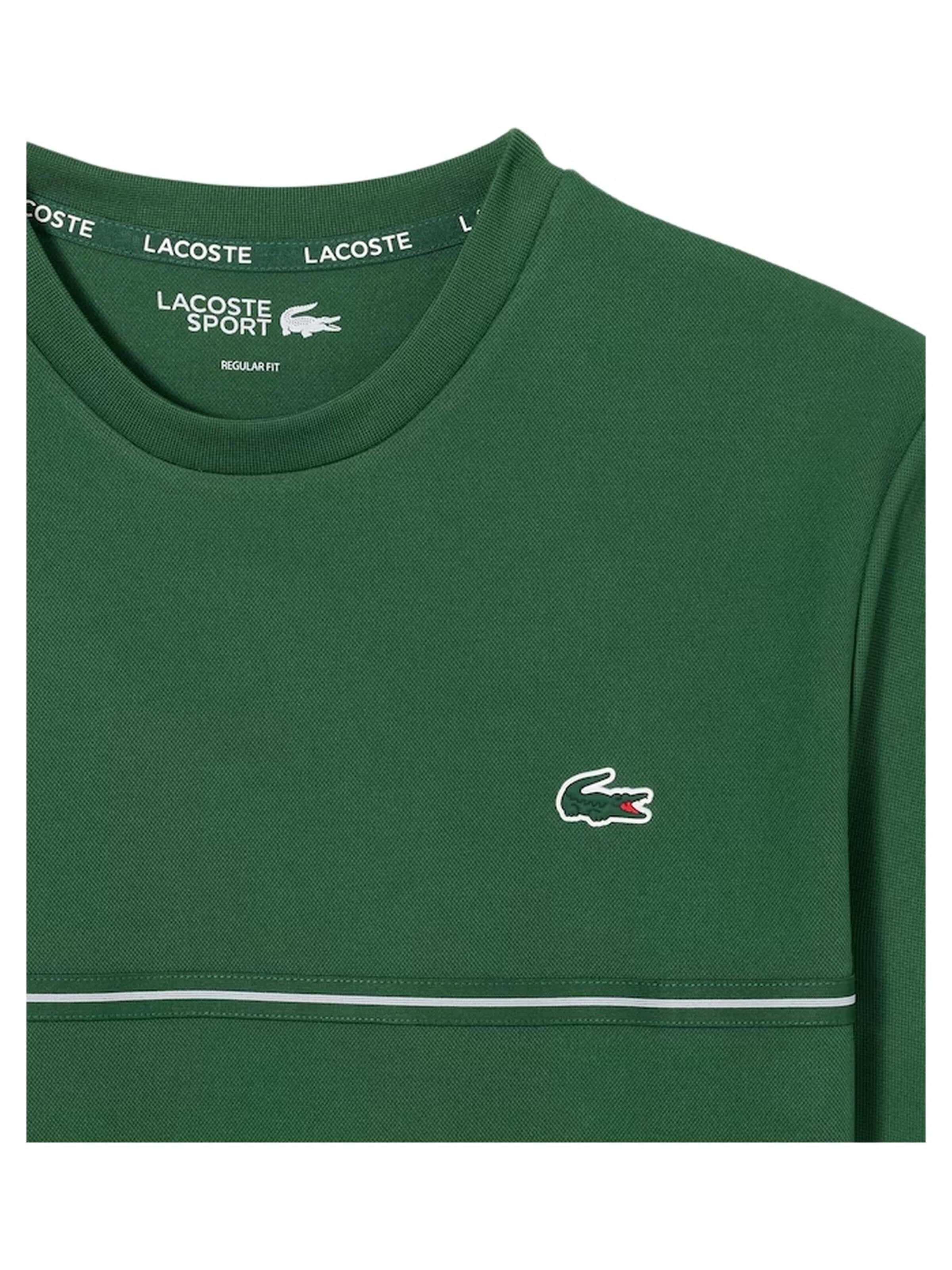 LACOSTE - Camisa 'Camiseta lacoste verde back croco ultra dry tee' em verde