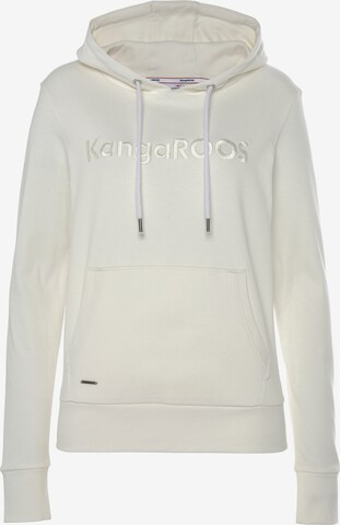 KangaROOS Sweatshirt in White: front