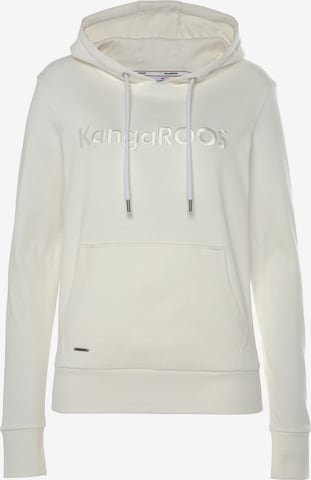 KangaROOS Sweatshirt in Weiß: predná strana