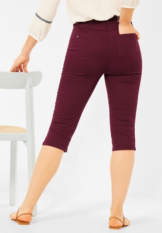 CECIL Slimfit Broek in Rood