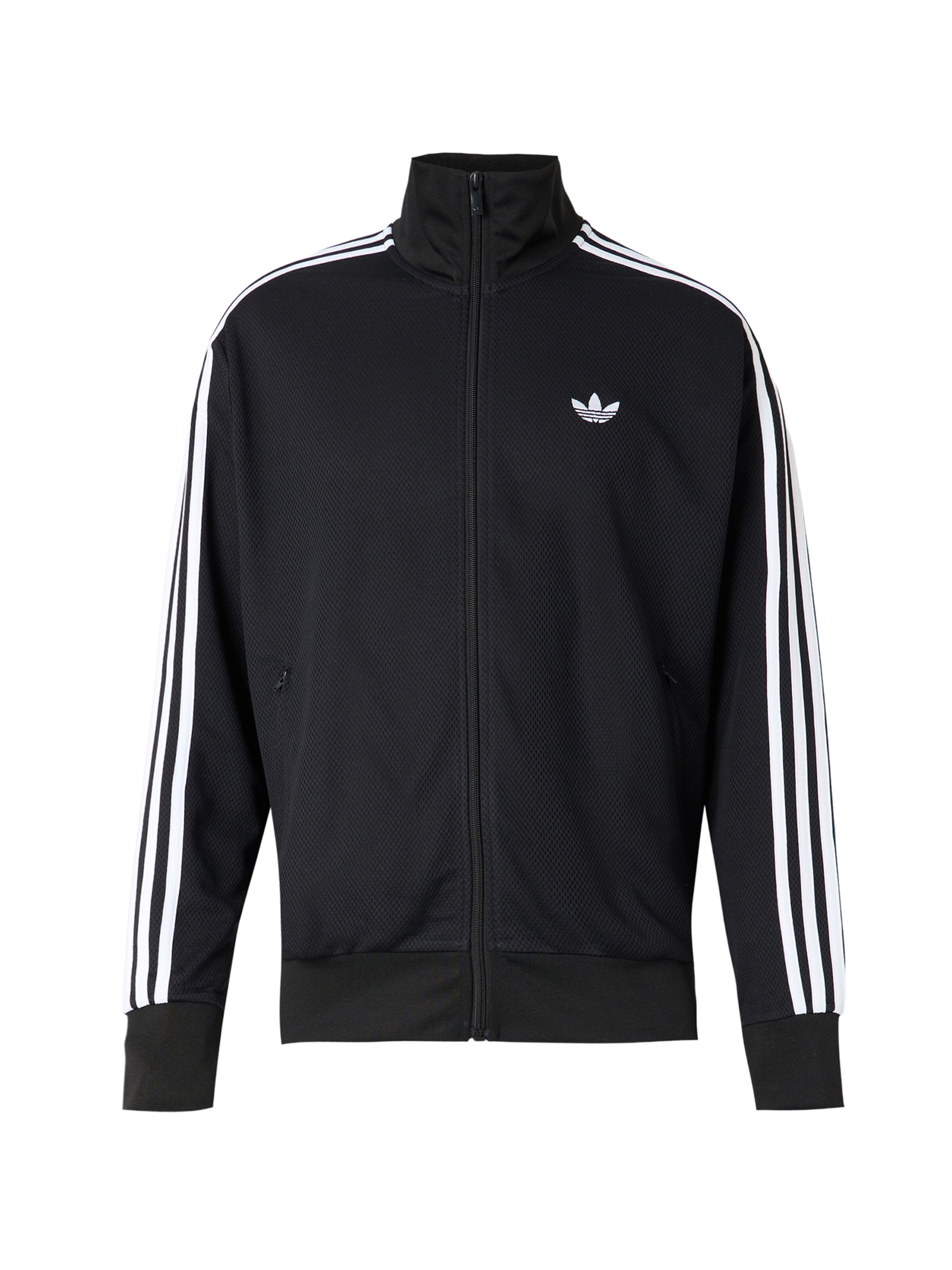 ADIDAS ORIGINALS Sweatjacke 'Firebird Adicolor' in Schwarz: Vorderseite