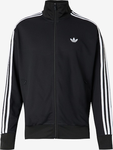 ADIDAS ORIGINALS Sweatjacke 'Firebird Adicolor' in Schwarz: Vorderseite