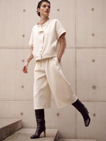 Wide Leg Pantalon 'ELEVATE_ Elsa Culotte' I want the moon en beige