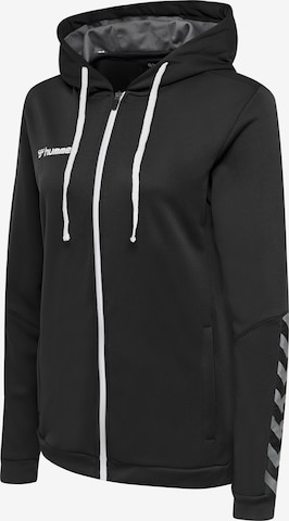 Hummel Sportsweatjacke in Schwarz