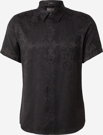 juoda GUESS Standartinis modelis Marškiniai: priekis