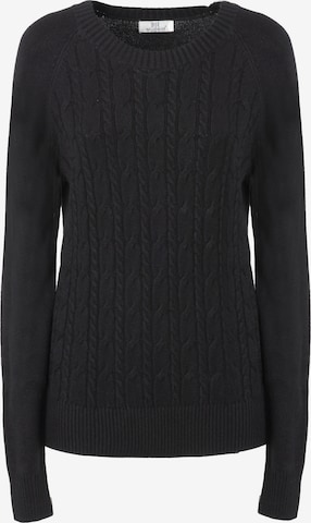 Influencer Sweater 'Cable' in Black: front