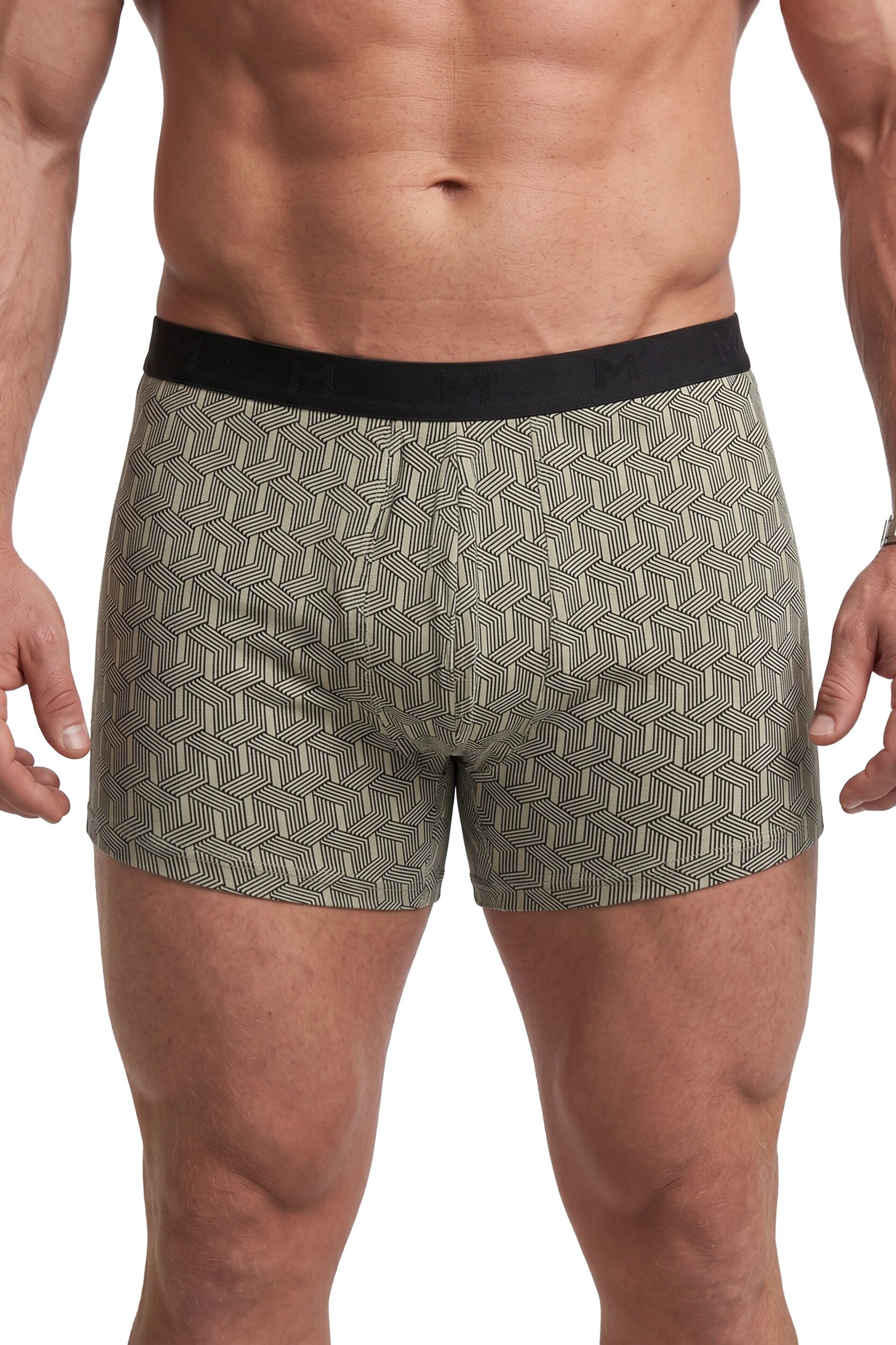 Men Plus Slip in Groen