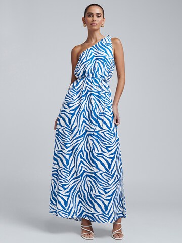 BWLDR - Vestido de noche 'Pene' en azul: frente