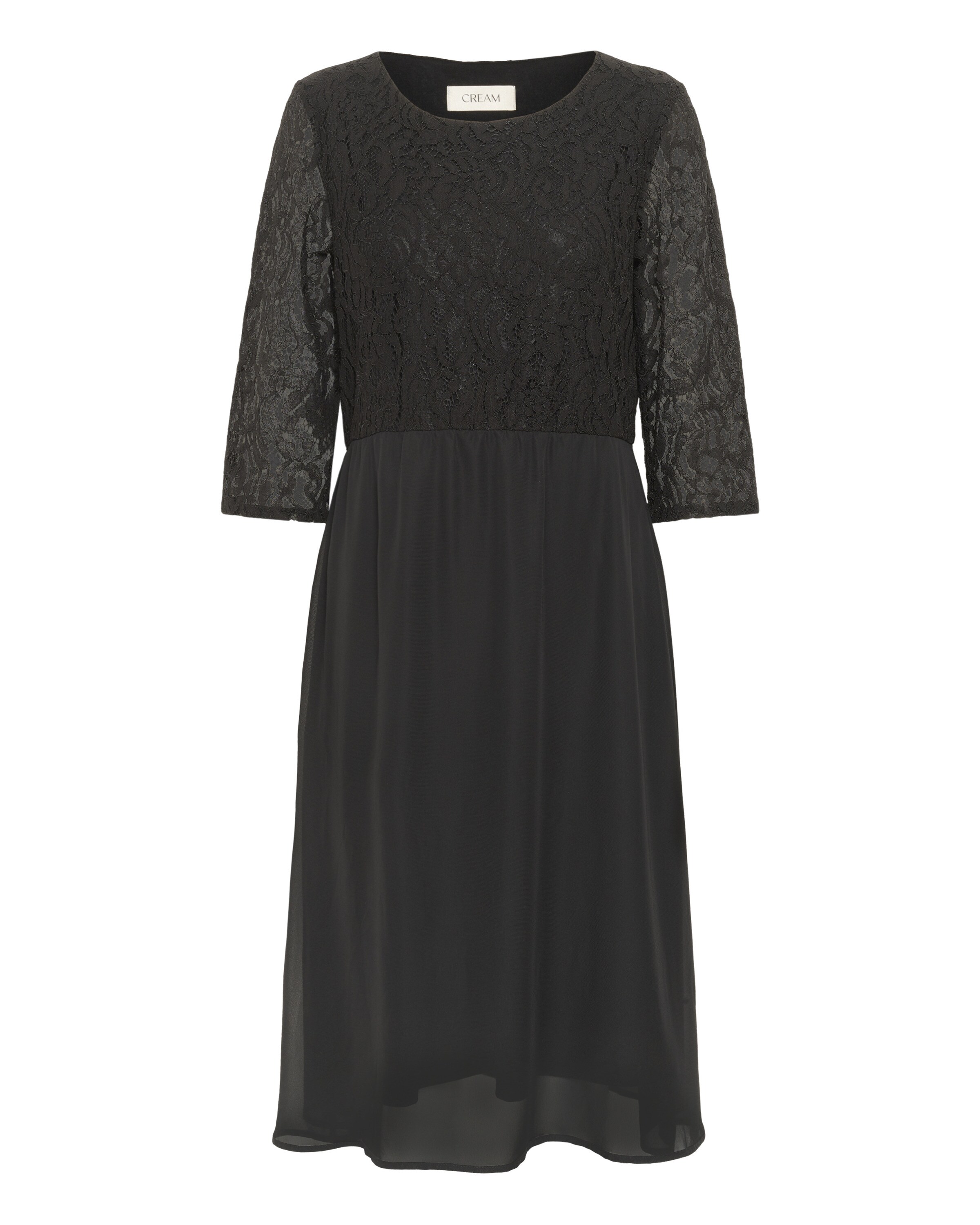 Cream Dress 'Suli' in Black: front