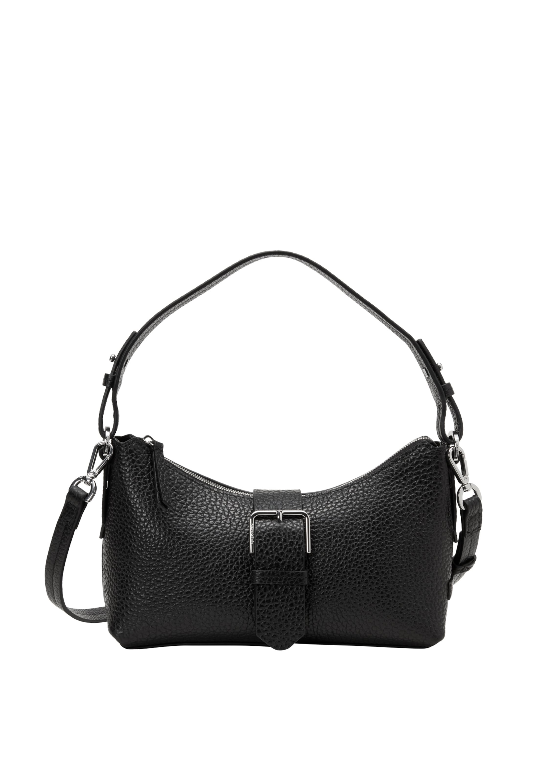 Marc O'Polo Schultertasche 'Binna' in Schwarz: Vorderseite
