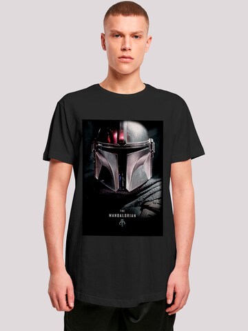 F4NT4STIC T-Shirt 'Star Wars The Mandalorian' in Schwarz: Vorderseite