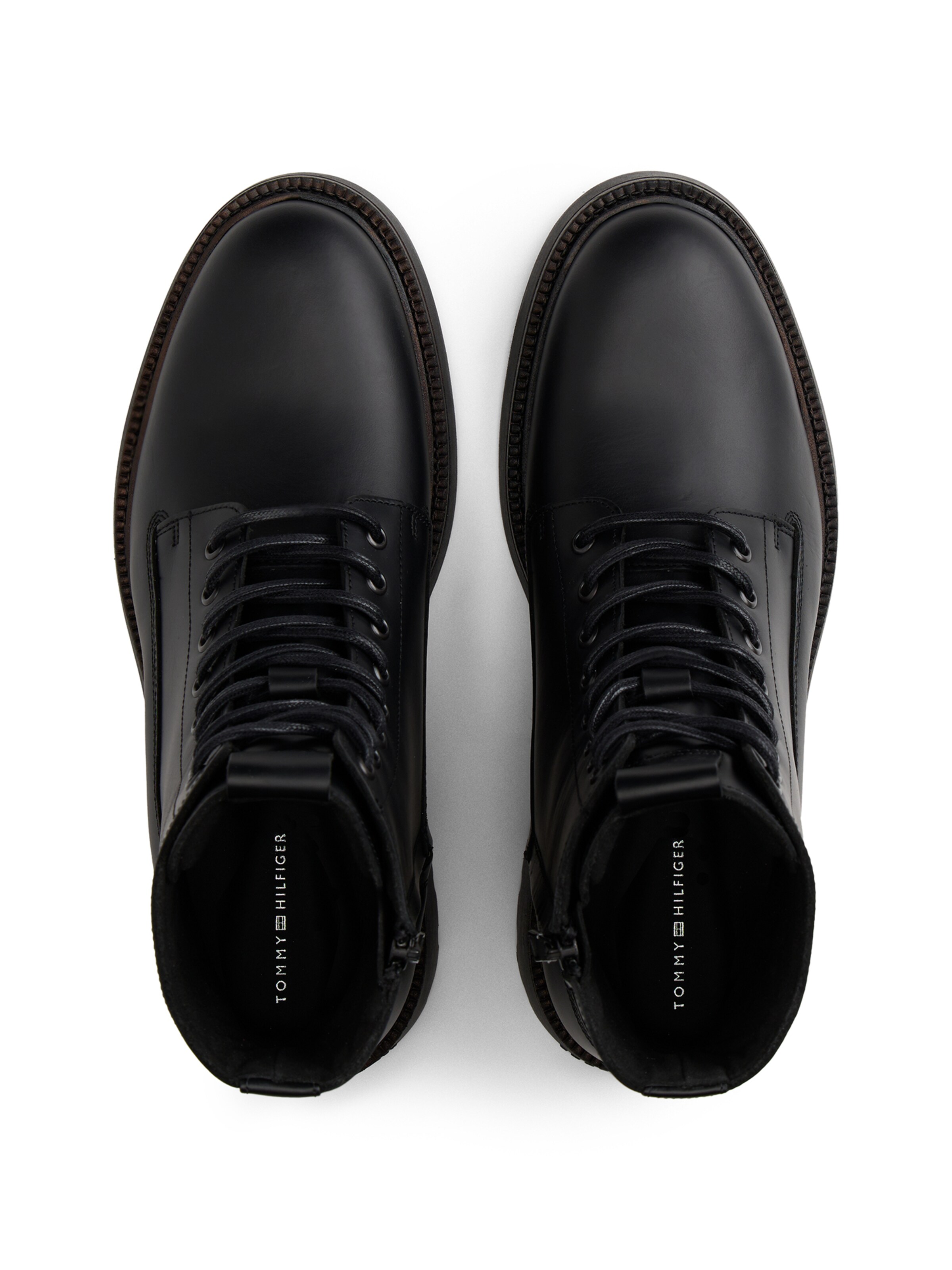 TOMMY HILFIGER Ботинки на шнуровке в Черный