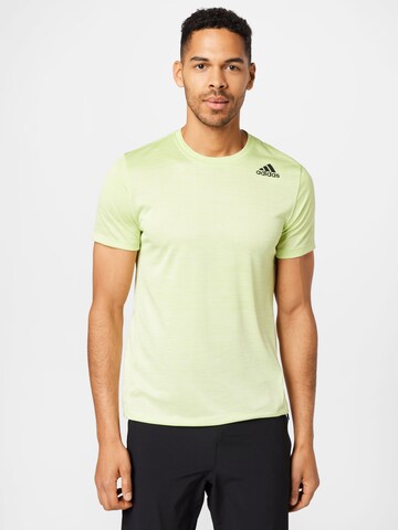 Regular fit Tricou funcțional 'Tech Gradient' de la ADIDAS SPORTSWEAR pe verde: față