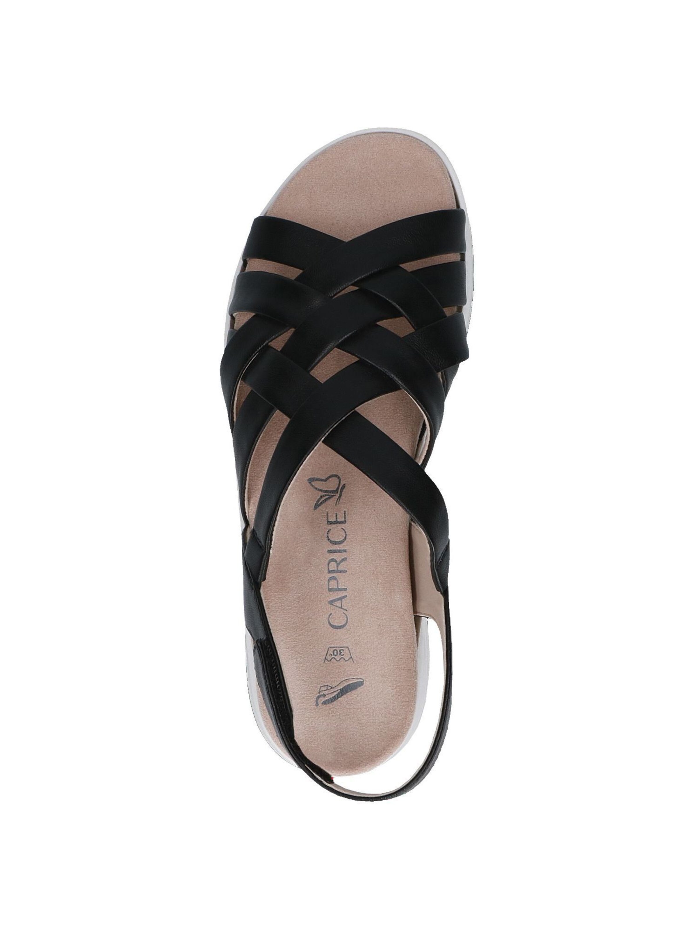 CAPRICE Riemensandale in Schwarz