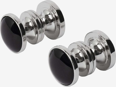 Hackett London Boutons de manchette en One Size en noir / argent, Vue avec produit