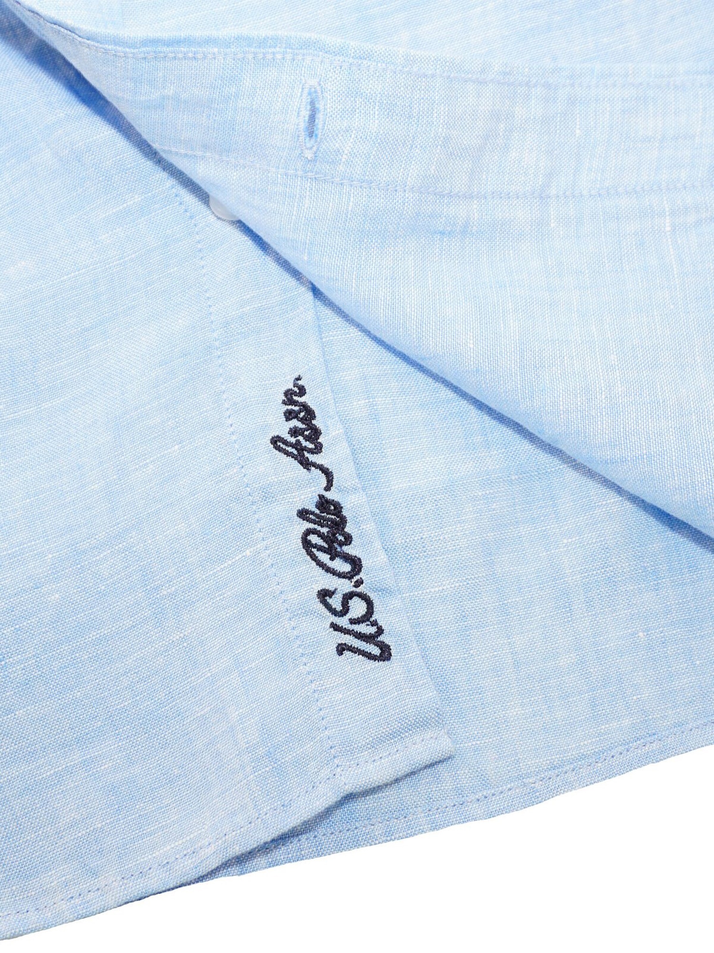 U.S. POLO ASSN. Regular fit Overhemd in Blauw