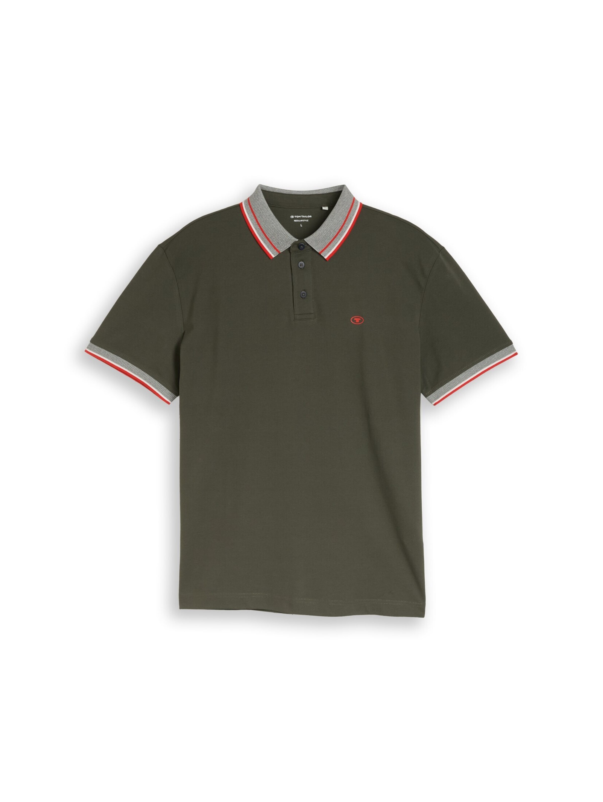 T-Shirt TOM TAILOR en vert : devant