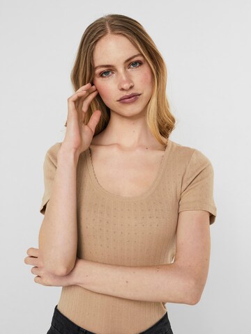 VERO MODA Shirt 'Zoe' in Brown