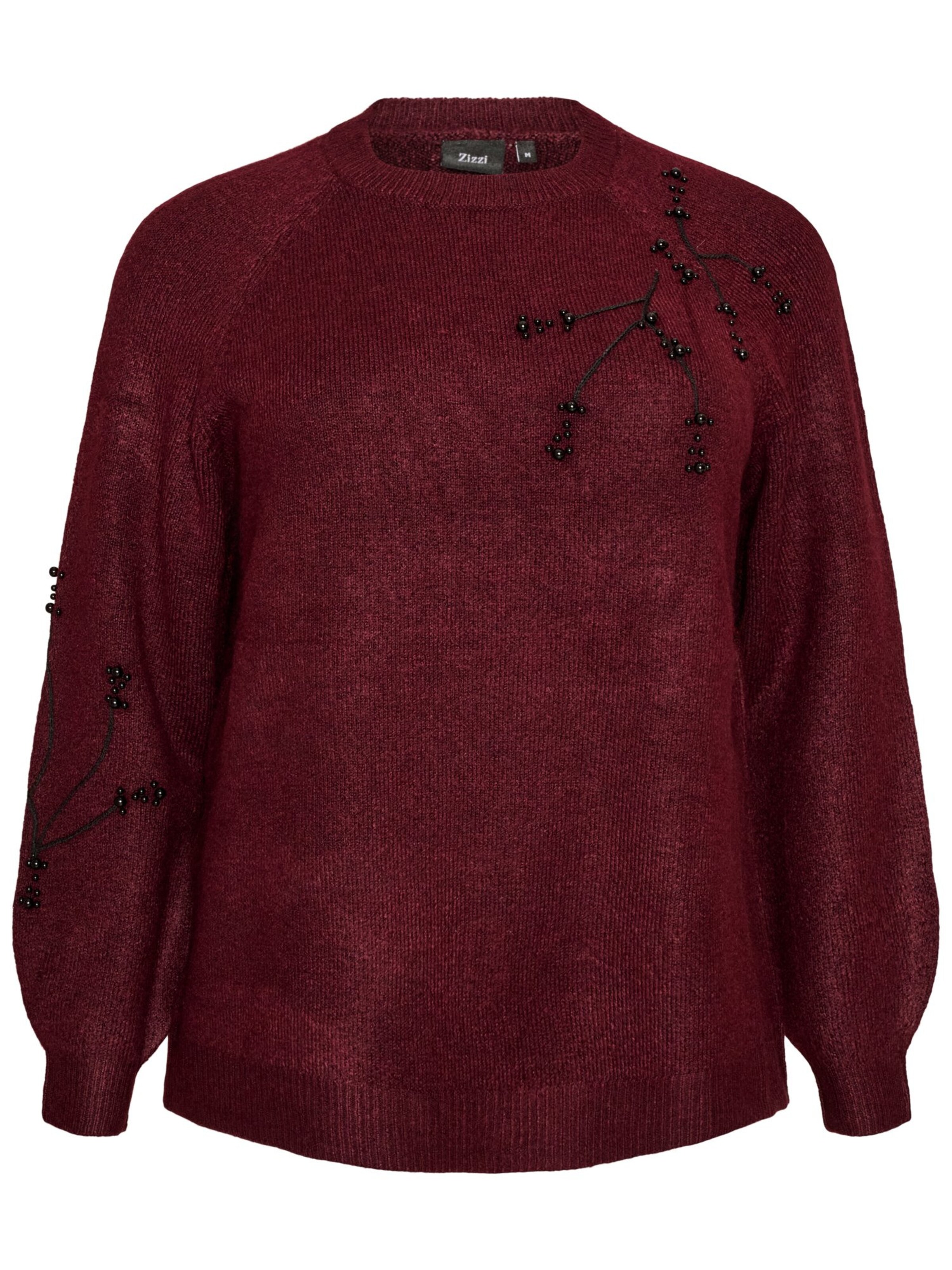 Pullover 'LEA' di Zizzi in rosso: frontale
