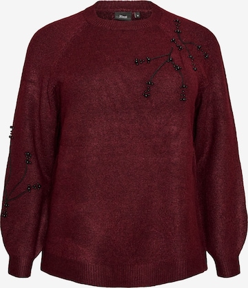 Pullover 'LEA' di Zizzi in rosso: frontale