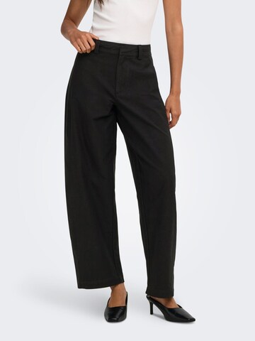 Barrel Pantalon 'ONLClair' ONLY en noir : devant