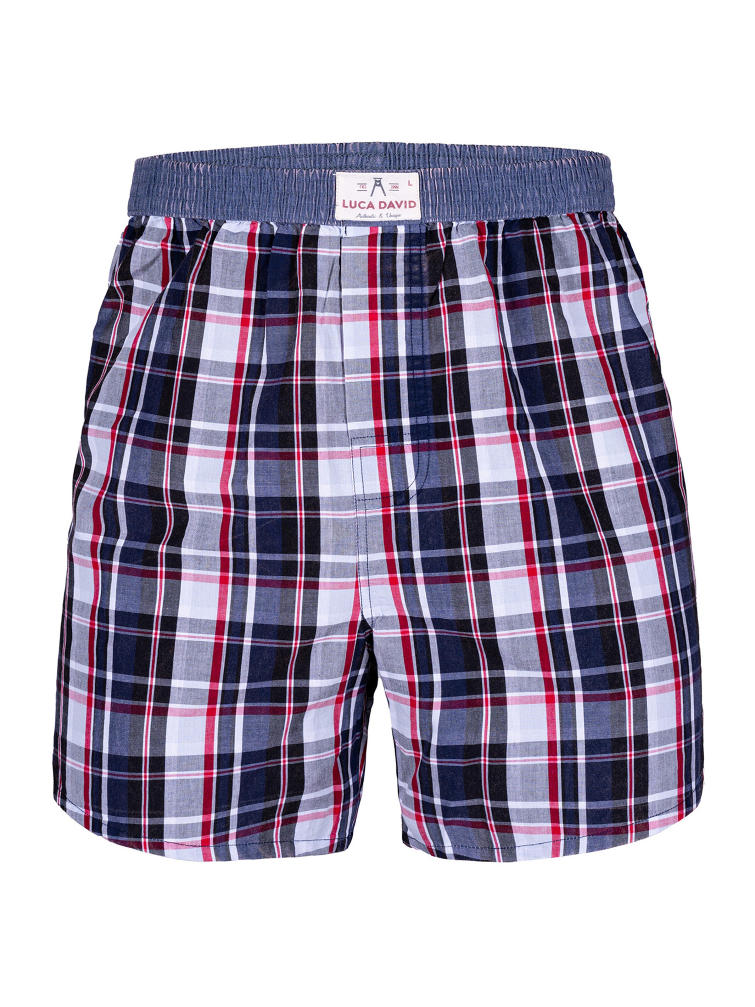 Luca David - Calzoncillo boxer 'Olden Glory' en azul